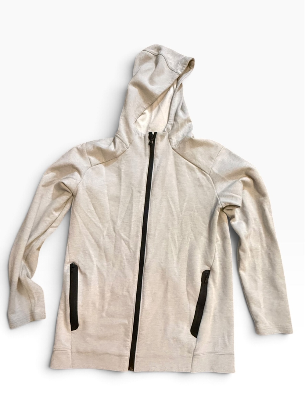 Old Navy Active Dynamic Fleece Full Zip Hoodie XL Light Gray